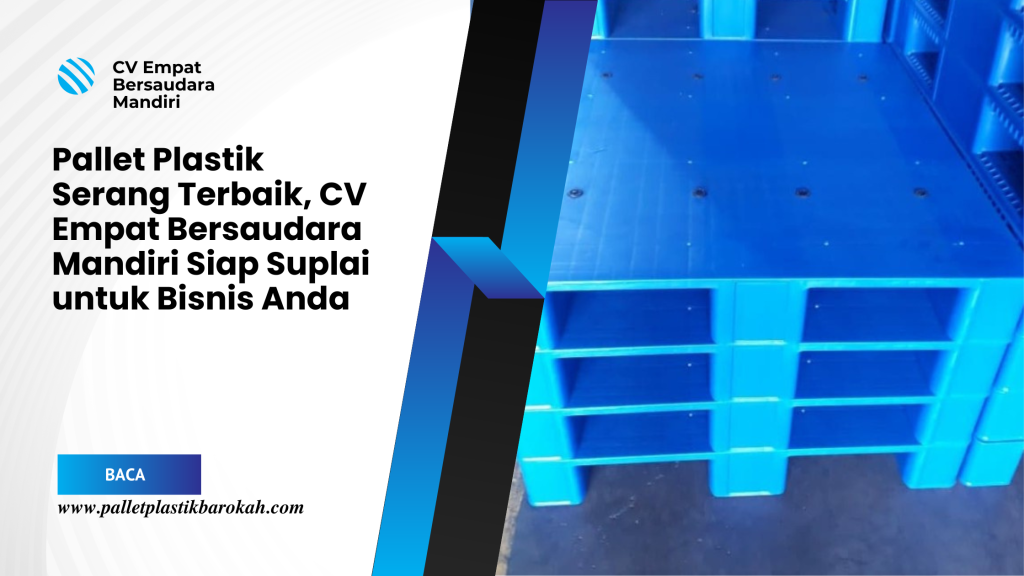 Pallet Plastik Serang Terbaik, CV Empat Bersaudara Mandiri Siap Suplai untuk Bisnis Anda